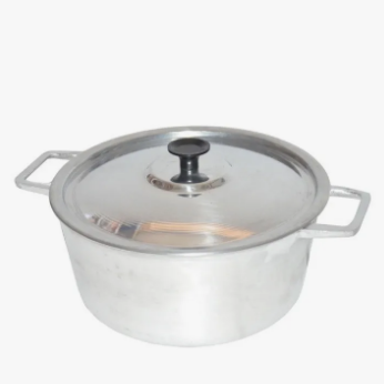 Panela Caçarola Com Tampa Nº 26 Alça De Alumínio Fundido 5 litros