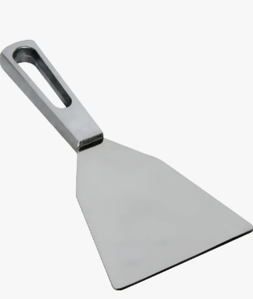 Espátula Reta Inox 10 Cm Lanches Hamburger cabo em Al. Fundido