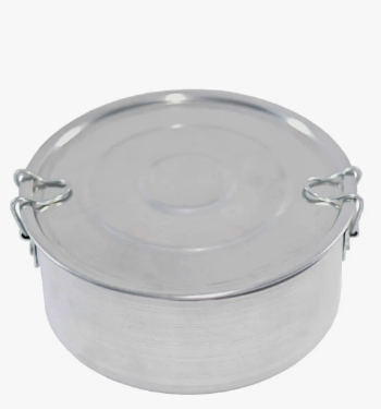 Marmita Pequena Redonda N 12 Em Aluminio 500 Ml