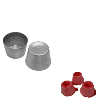 Forminha Pudim Gabinete Oval em aluminio 5,7X4,6X4,2 cm
