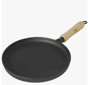 Frigideira 22cm Para Panqueca E Tapioca Em Ferro Fundido