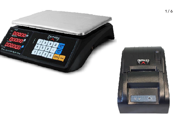 Balança Comercial Touch DCLB 35KG X 5G Computadora LED Ramuza com Impressora