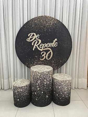 De repente 30 - TEMA ADULTO (não inclui bandejas e displays)
