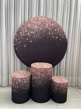 Preto e Rosê (não inclui bandejas e displays)