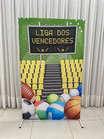 PAINEL QUADRADDO COM TECIDO ESPORTES