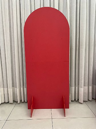 painel romano vermelho de mdf