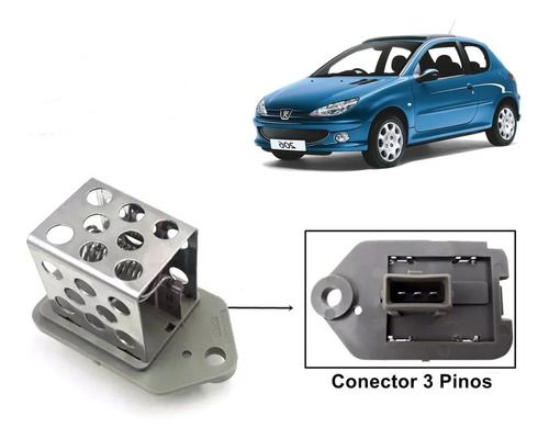 Resistencia Radiador Ventoinha 206 207 307 Picasso Cinza