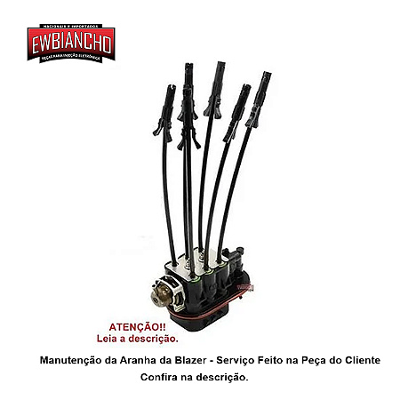 Bico Injetor Aranha Blazer E S10 4.3 V6 96 97 98 99 00 01 02 (RECONDICIONAMENTO)