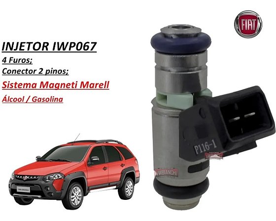 Bico Injetor Palio Uno 1.0 Mpi Àlcool Palio 1.6 Gasolina 0km