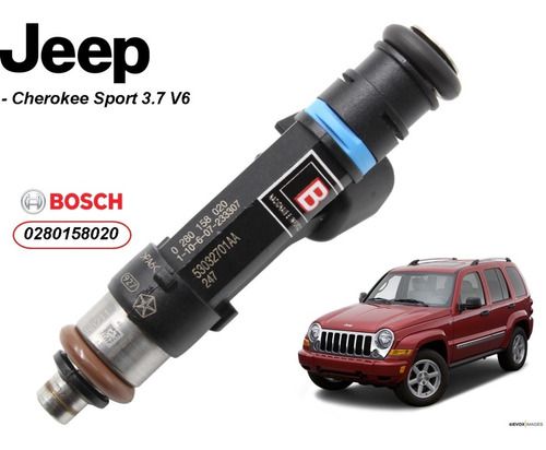 Bico Injetor Jeep Cherokee Sport 3.7 V6 - 0280158020 Novo