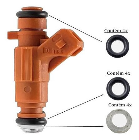 Reparo Do Bico Injetor Multiponto Ford / Gm 8 Anéis