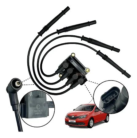 Bobina Ignição Clio Kangoo Peugeot 206 1.0 Flex 8200360911