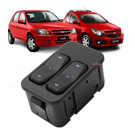 Interruptor Botão Duplo Vidro Elétrico Celta Montana Astra