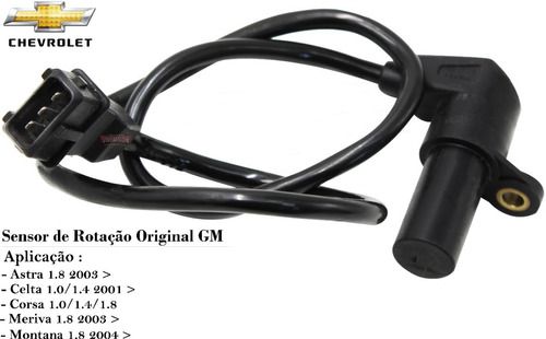 Sensor D Rotação Montana Meriva Astra Original Gm 90451442