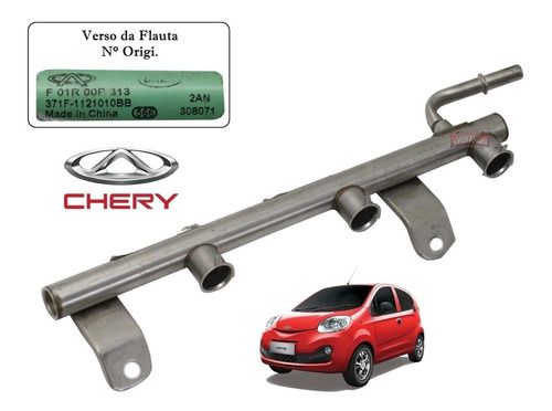 Flauta Do Bico Injetor Chery Qq 1.0 3c 12 A 17 371f1121010bb