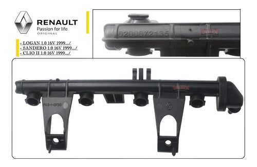 Flauta Injetora Renault Logan Clio Sandeiro 1.0 8200872135