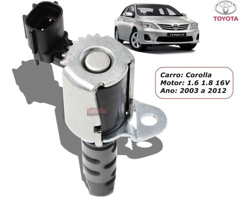 Válvula Solenóide Corolla 1.6 1.8 16v 2003 À 2012 Vvti Novo