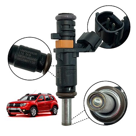 Bico Injetor Sandero 2018 1.6 Original 166008992r H820148866