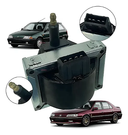 Bobina De Ignição Peugeot Citroen Euro30538 597045 Pç Nova