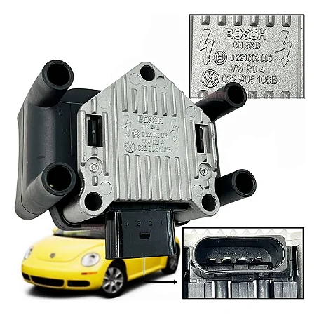 Bobina Ignição Gol G5 G6 1.0/1.6 8v Flex 2008/ Bi0017mm--