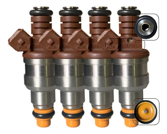 4x Bicos Injetores Omega Blazer Silverado Multiponto 4 Furos