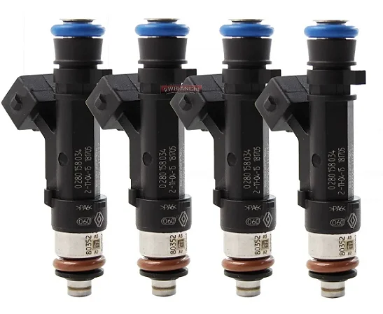 4X Bico Injetor Renault Duster Sandero Logan 1.4 1.6 0280158034