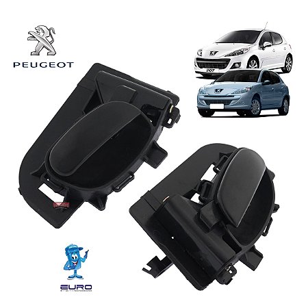 Par Maçaneta Interna Lado Esq. E Dir. Peugeot 206 207 Sw