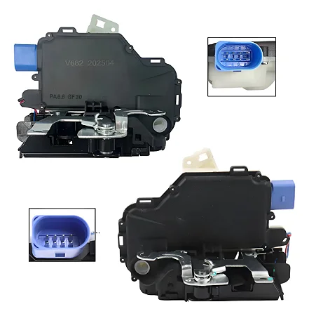 Kit Par Fechadura Esquerda Direita Elétrica Vw Polo 2001/04