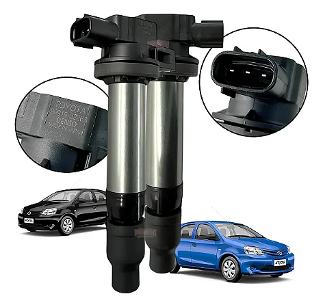 Bobina Ignição Toyota Etios Hatch 1.3 / 1.5 16v - 2012/..