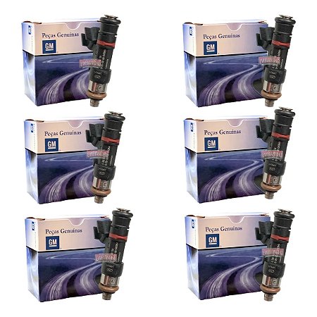 Jogo 6 Bico Injetor Bosch Captiva Omega 3.6 V6 0280158154