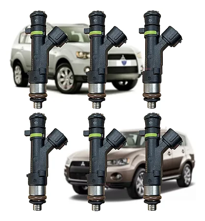 Kit Com 6 Bico Injetor Combustível Mitsubishi Outlander V6