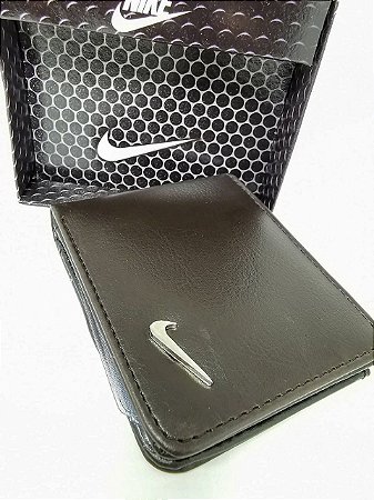 Carteira Nike Couro Sintético Preto - Shop Rio - Clicou Comprou