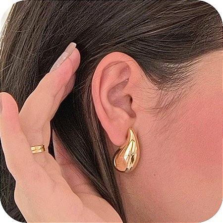 Brinco de Gota P - Banhado a Ouro 18k