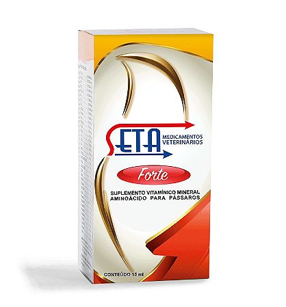 SETA FORTE. Suplemento Vitamínico Mineral Aminácido, indicado em todas as fases de vida dos Pássaros.