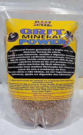 Grit Mineral Power.  A mistura calcária Mais Completa da Categoria Para todos tipos de aves. 1 Kg