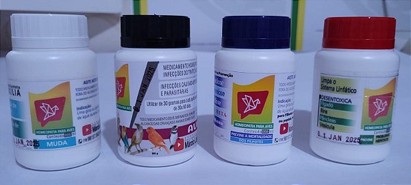 Homeopatia para aves em PÓ. agora todos os medicamento homeopático estão disponível na versão PÓ. 100 g