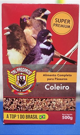 Mistura De Sementes para Coleira Super Premium 500g. Tal Pássaros