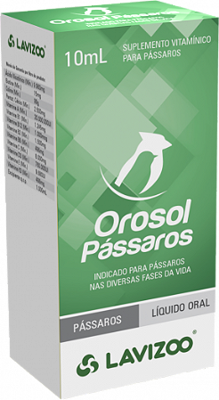 Orosol Pássaros - Complexo Vitamínico - 10ml