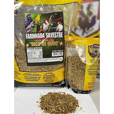 Farinhada Tal Passaro Bico de Ouro Insetos Competição 500g