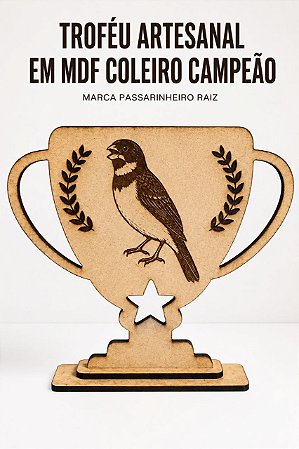 🏆 TROFÉU COLEIRO – MDF 3 mm