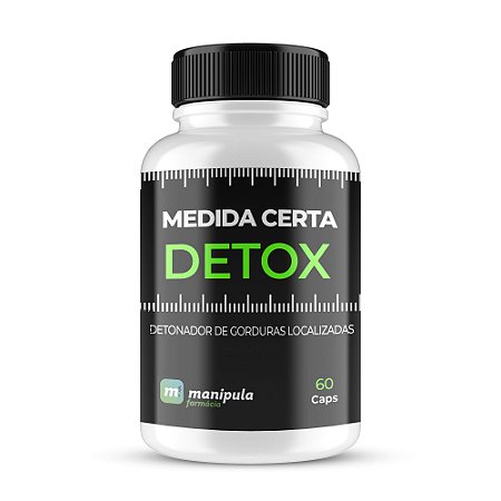 Detox Medida Certa 60 Cápsulas - Elimina gordura, Reduz retenção de líquidos, regula o intestino