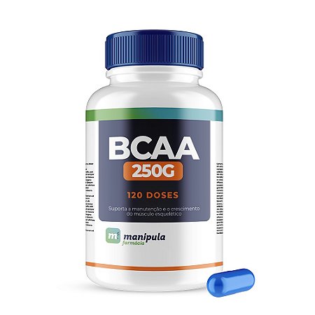 BCAA 250g – Reduz a fadiga, melhora a resistência, acelera a regeneração muscular