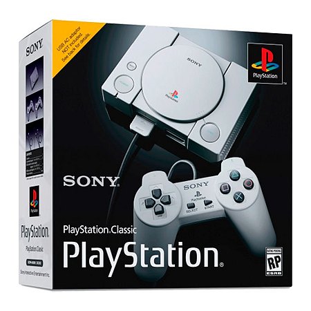 Playstation Classic Sony com 6 mil Jogos e 2 Controles