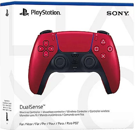 Controle DualSense Volcanic vermelho PS5
