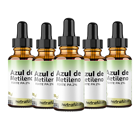 Azul de Metileno Forte PA 2%Concentrado 30ml (5 UNIDADES)