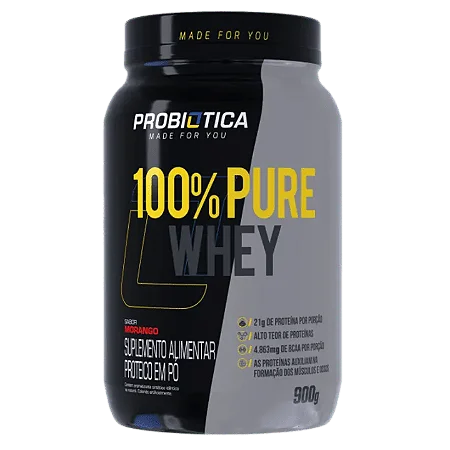 100% Pure Whey Pote 900g - Probiótica