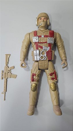 BONECO DE PLAS. C/ ACESSORIO MD (EXERCITO)  - 20042