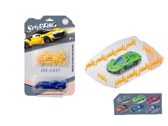 CARRO DE METAL RODA LIVRE COM BARREIRAS - 91924