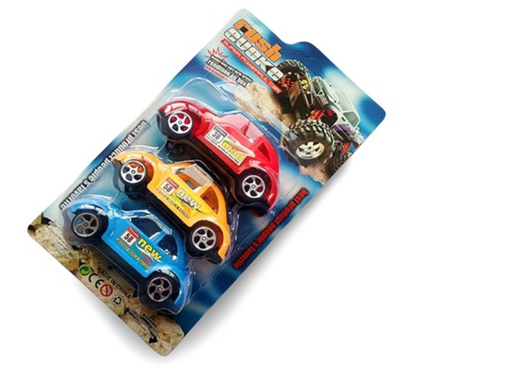 KIT COM 3 CARROS FUSCA PULL-BACK -91929