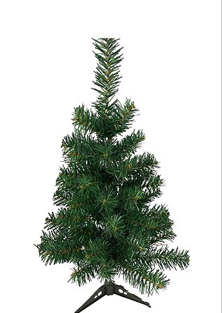 ÁRVORE DE NATAL 60CM, 50 GALHOS PÉ DE PLÁSTICO